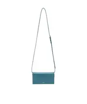 Jil Sander All-Day Logo Embossed Small Crossbody Bag One size Blue