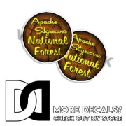 Apache–Sitgreaves National Forest Decals CIRCLE New Mexico Park 5" Stickers 2Pk