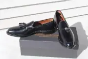 NIB NEW Allen Edmonds GRAYSON Tassle Loafer 12 AA Black Made in USA