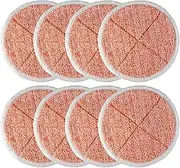 [BlueStars] 8 Packs 2124, 2039A, 2307, 23157, 20391, 20399 Replacement Mop Pads Compatible with Bissell Spinwave Hard Mop Cleaner (Orange)