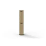 Space 2 Door Melamine Locker 1850Mm H X 305Mm W X 455Mm D Oak