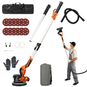 Advwin Electric Drywall Sander 1250W w/ Vacuum Dust Extraction, 6-Level Speed