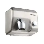 Mywashroom Hand Dryer Conventional Push Start Satin Brushed Stainless Steel 3...
