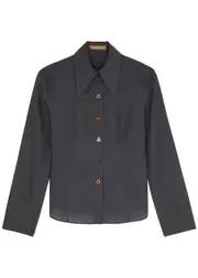 Rejina Pyo Camille Woven Shirt - Navy - S (UK8-10 / S) S (UK8-10 / S)