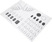 SAFIGLE Acrylic Nail Training Mat Silicone Nail Art Pad for DIY Practice Washable for Nail Design Testing and Training Techniques