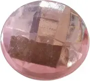 Coloured Crystal Bling i Phone 6 5s 5c 5 4 3 home Button Stickers, i phone home button stickers decals, i pad, i pod i phone accessories (Light Pink)