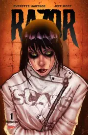 Everette Hartsoe RAZOR: SCARS #1 -MADNESS CVR.-A SGN W/ COA & SGN METAL CARD