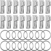 16pcs P51 Can Openers, Stainless Steel Military Can Opener with 16 Key Rings Manual Camping Can Opener Portable Survival Can Opener Practical Emergency Can Opener for Outdoor Travel Camping