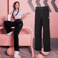 在飛比找momo購物網優惠-【PUMA】長褲 Logo Pants 女款 黑 白 抽繩 