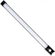 Dream Lighting Black 12v LED Under Cabinet Kitchen Lights Caravan Campervan Motorhome Boat Strip Bar Lighting with 2 Brightness Level 170/390lms and Night Visible Switch