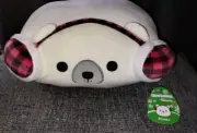 2024 Brooke the Polar Bear W/Red Earmuffs Stackable 12" Christmas Squishmallow