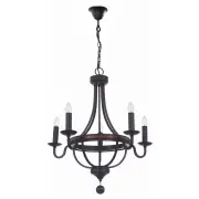 Lakewood 5 Light Pendant, Bronze