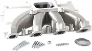 Intake Manifold,Compatible With GM LS3/L92/L76 Rectangle Port Single 4150 Holley Plane Cast Aluminum EFI Intake Manifold