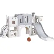 Keezi Kids Slide Swing Set Ball Hoop Rings Football Outdoor Toys