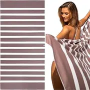 SummerSand Microfiber Beach Towel Extra Large 200x100 cm - Quick Dry, Sand Free - Compact and Lightweight for Travel - Recycled Materials - Travel Bag Incl - Oversized Pool Towel – Dusty Rose
