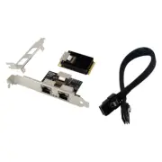 2 Port RJ45 MINI PCIE Dual Gigabit Ethernet Server LAN Network Card 1000Mbps