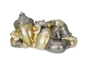 17cm Ganesh Lying Down Statue - Hindu God Idol for Home Decor & Gifts