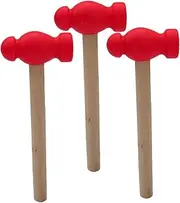 Totority 3pcs Hammer for Wooden Photo Prop Hammer Safe Design for Home Decor and Educational Play