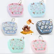 Mini Whack-A-Mole Keychain Game LED Handheld Electronic Toy with Music Fun
