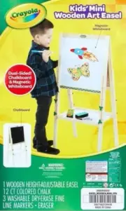 Crayola Wooden Art Easel for Kids - Chalkboard & Dry Erase! FREE SHIP! FAST!
