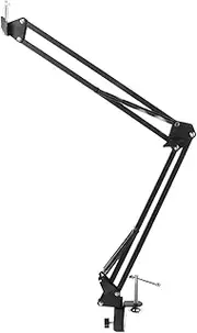 CHILDWEET Webcam Clamp Mount Arm Boom Arm Stand Camera Clamp Compact for Live Streaming