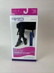 Sigvaris Medical Compression Socks 832CSSW48 Royal Blue Argyle 20-30mmHg SS HTF