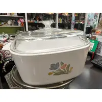 在飛比找蝦皮購物優惠-*美國康寧鍋 陶瓷方形鍋+蓋 白色琺瑯方型鍋直徑25*高10