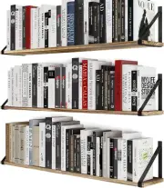 Wallniture Bora 36 Inch Large Floating Shelves for Wall Storage, 36"x6"