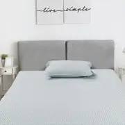 Dreamz Latex Cooling Bed Sheet Set Fitted Pillowcase Washable Summer 2PCS Single