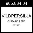 IKEA VILDPERSILJA Curtains 1 Pair 905.834.04