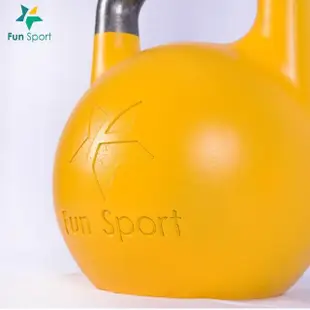 【Fun Sport】競技壺鈴 kettlebell 16kg 黃(壺鈴 健身)