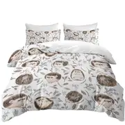 Cute Hedgehog Pattern Quilt Cover