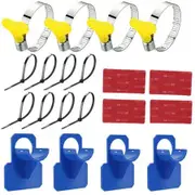 4PCS Pool Pipe Holders, Intex Pool Accessories, Prevent Pipe Sagging, Improve Pool Hoses Lifespan (Blue)