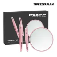 在飛比找momo購物網優惠-【Tweezerman】一手包辦眉鑷三件禮盒-初戀粉(專櫃公