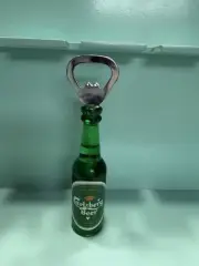 Carlsberg Beer Plastic 3-D Bottle Shaped Opener Magnet