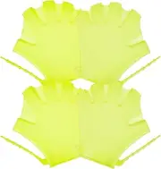 Nylon Swimming Gloves Silicone Paddles Boys and Girls Diving Training Gloves for Pool
