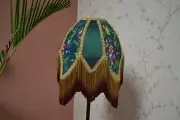 Lampshade lotus secret garden hand-stitched table lampshade floor lampshade