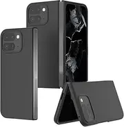 [Jarttarn] Case Compatible with Google Pixel 9 Pro Fold 5G with Screen Protector, Hard PC Material Anti-Scratch Protective Case for Google Pixel 9 Pro Fold (Blue) (Black)
