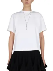 [Alexander McQueen] Alexander McQueen-Crewneck T-Shirt-Donna 40