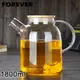 【日本FOREVER】日式竹蓋耐熱玻璃把手花茶壺1800ML (5.1折)