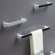 Short Black Towel Rack Punch Free Bathroom Bathroom Suction Cup Nordic Minimalis