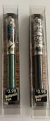 2 Vtg NOS Kaleidoscope Sheaffer Collectible Ballpoint Pens Medium Blue Ink