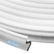 40 Feet Weather Stripping Door Seal Strip V-Shaped Replacement Soundproof Doo...