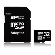 32GB Silicon Power microSD Memory Card SDHC Class 10 w/ SD adapter 40MB/sec