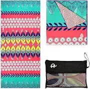 Microfiber Beach Towel Oversized - XL 78 x 35 Inch Lightweight, Quick Dry, Sand Free, Extra Large - Perfect for Swimmers, Camping, Travel, Yoga Bohemian (Bohemian, Extra Large (78X35-INCH))