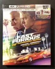The Fast and The Furious [ 20th Anniversary Edition STEELBOOK ] (4K UHD) NEW