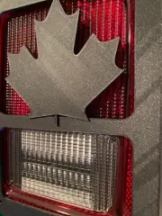 Maple Leaf in 3D - Black For Jeep Wrangler JK/JKU Rear Tail Light Covers