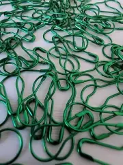 50 GREEN Gourd Pins Metal Knitting Stitch Marker Swing Tag Calabash XMAS Craft