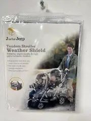 NEW Jeep Tandem Stroller Clear Weather Shield Fits Most Tandem Twin Strollers