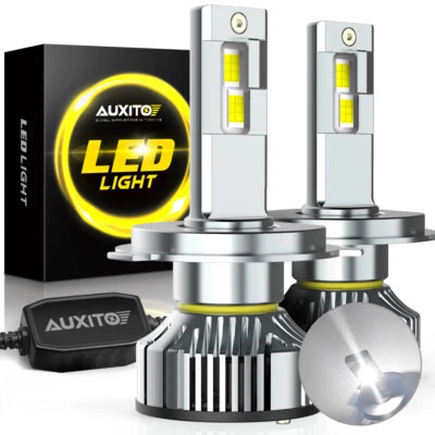 AUXITO H4 9003 50000LM LED 6500K White Headlight Kit High/Low Beam Light Bulbs (for: Smart)